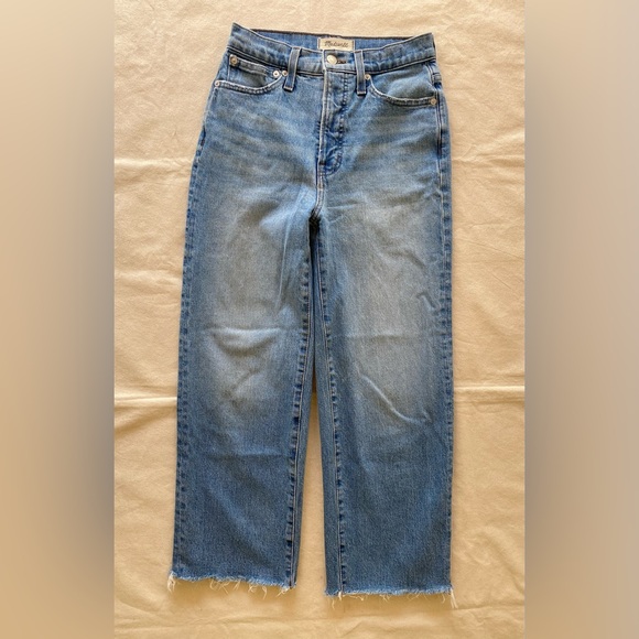 Madewell The Perfect Vintage Crop Wide Leg Jean Denim Casual Women’s 25P - Picture 2 of 10
